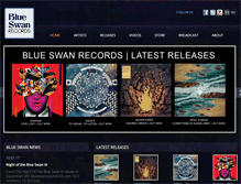 Tablet Screenshot of blueswanrecords.com
